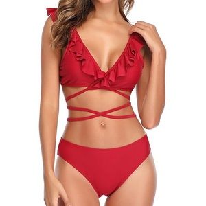 Ruffle Wrap Bikini